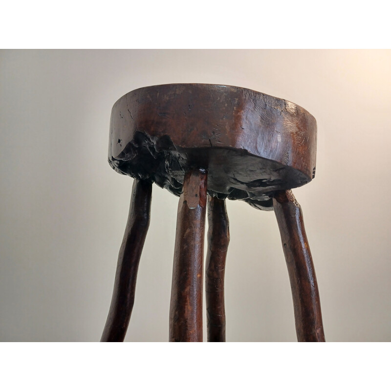 Vintage Brutalist Art Brutalist bar stool, 1950