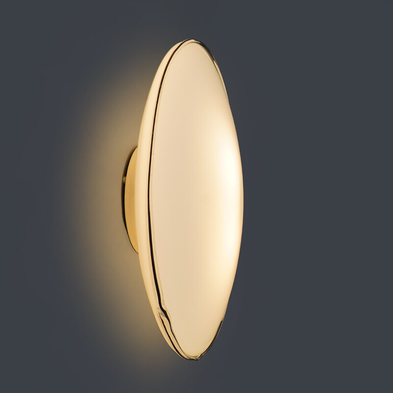 Vintage round wall lamp in plastic and metal by Roberto Toso and Renato Pamio for Leucos, 1970