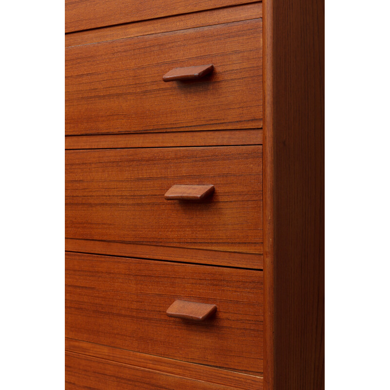 Solid teak chest of drawers by Paul Volther - 1960s