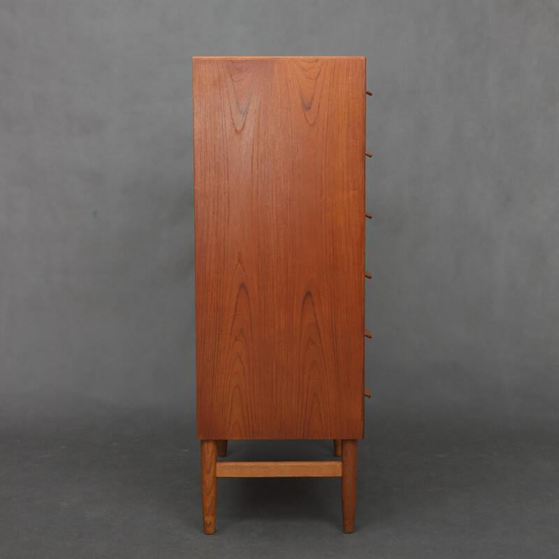 Solid teak chest of drawers by Paul Volther - 1960s