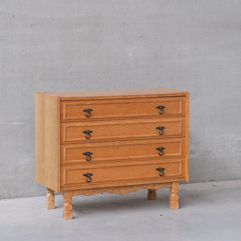 Vintage oak chest of drawers, Denmark 1960