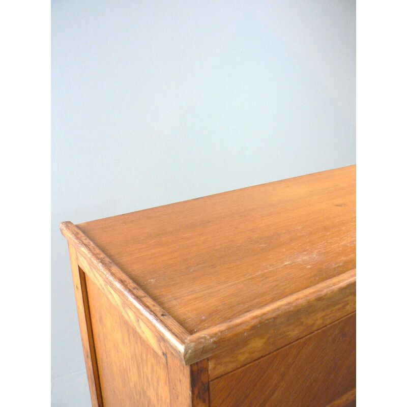 Mid-century sideboard in oakwood and brass - 1950s
