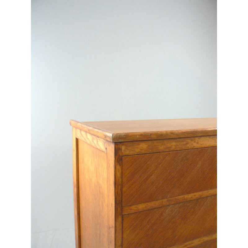 Mid-century sideboard in oakwood and brass - 1950s