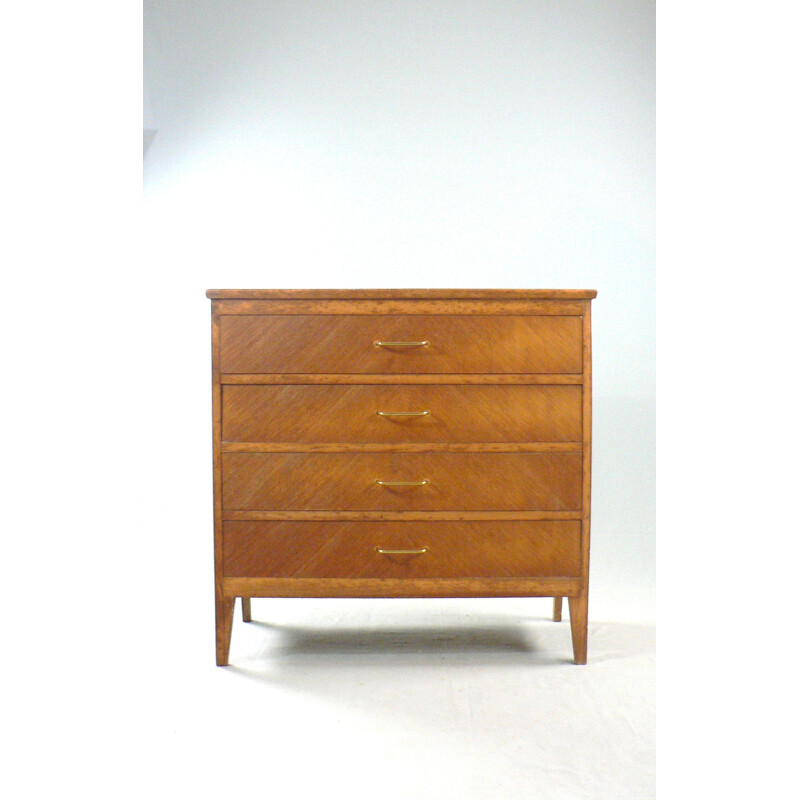 Mid-century sideboard in oakwood and brass - 1950s