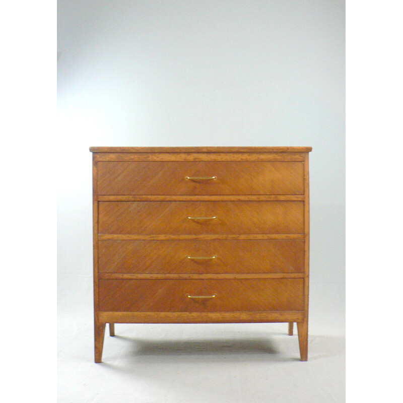 Mid-century sideboard in oakwood and brass - 1950s