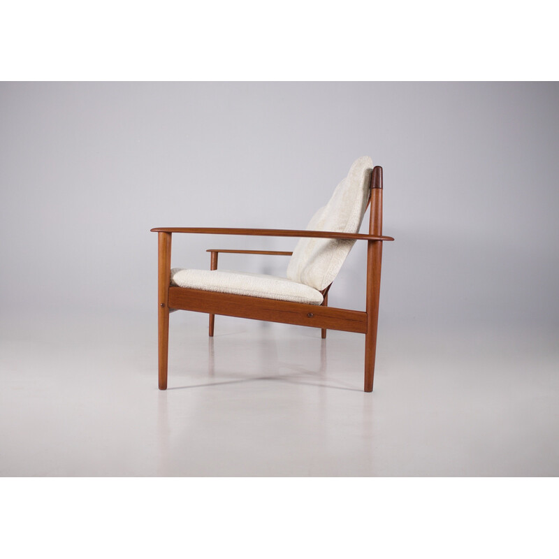 Vintage teak 3-seater sofa by Grete Jalk for Poul Jeppesen Møbelfabrik, Denmark 1960