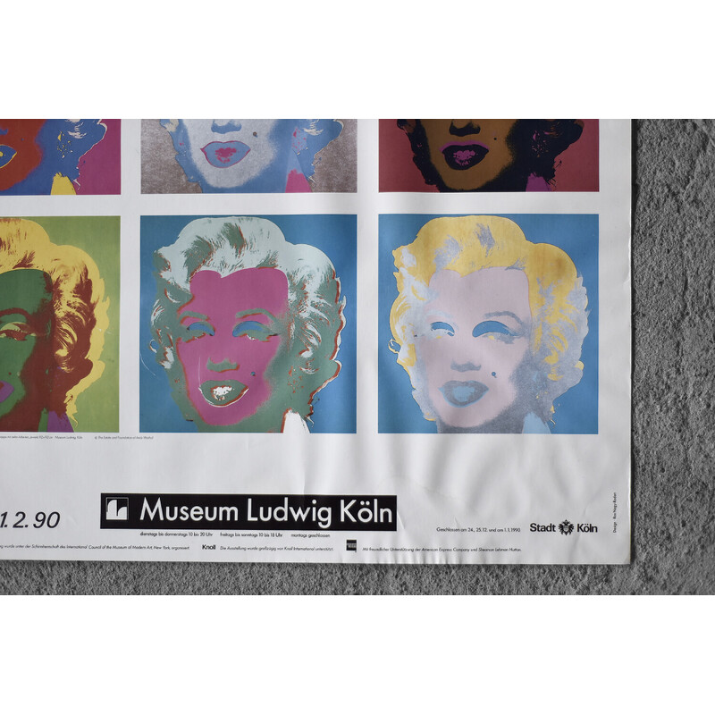 Affiche vintage "Marilyn Monroe" par Ros Nagy-Roden, Allemagne 1990