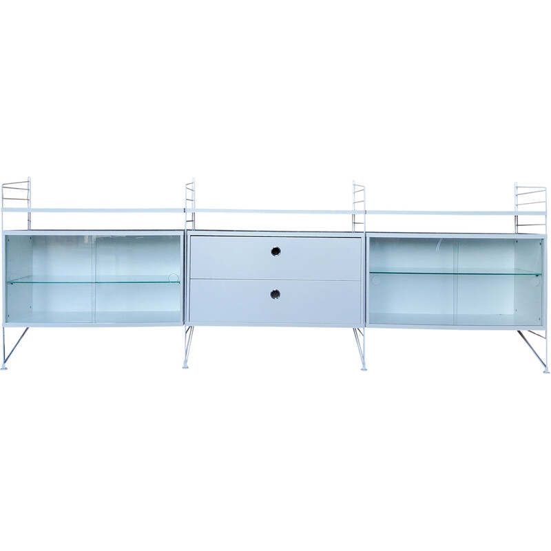 Vintage white String shelf by Nisse Strinning, 1950