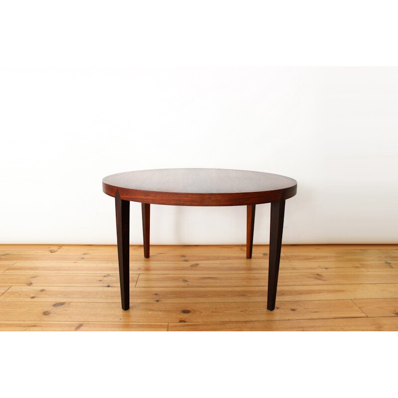 Round Rio rosewood coffee table by Severin Hansen - 1970s