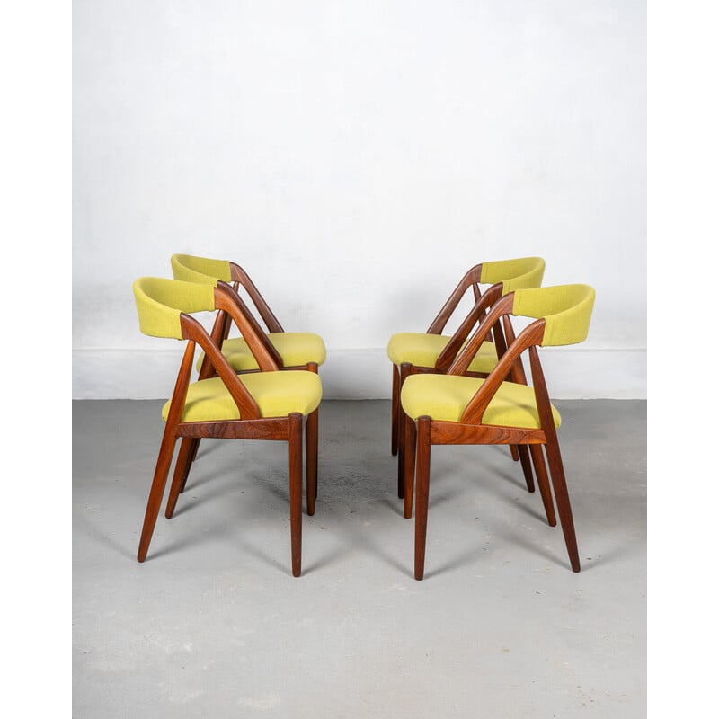 Set of 4 Model 31 Chairs by Kai Kristiansen for Schou Andersen Møbelfabric, Denmark, circa 1960