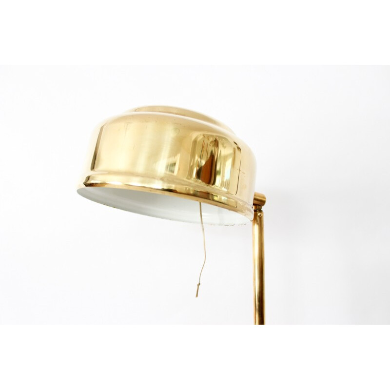 Golden and brass desk lamp by Börje Claes - 1960s
