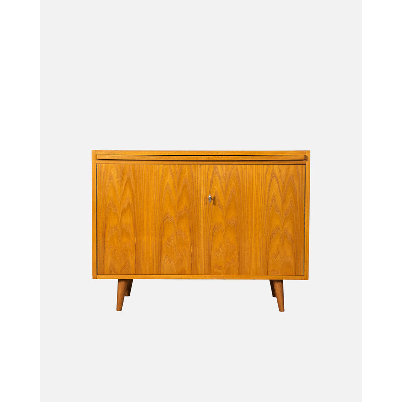 Vintage Bauhaus sideboard in teak and elm veneer by Franz Ehrlich for VEB Deutsche Werkstätten Hellerau, Germany 1950