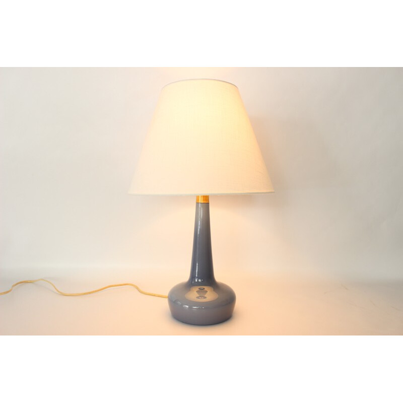 Blue table lamp in glass by Klint - 1960s