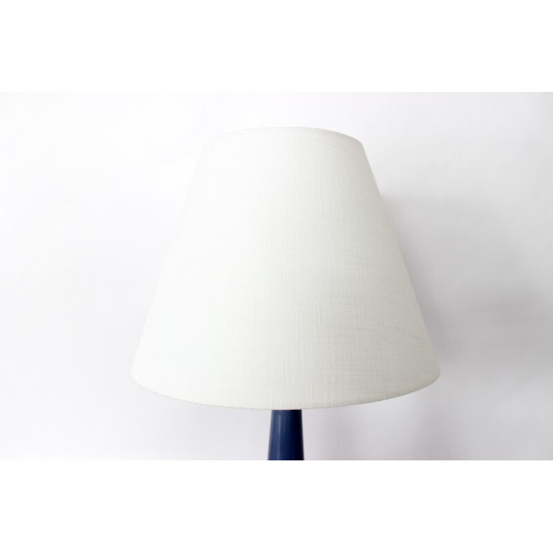 Blue table lamp in glass by Klint - 1960s