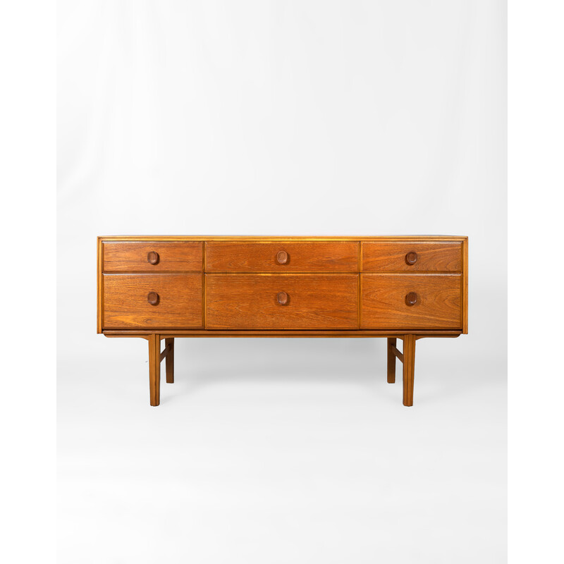 Vintage teak and beech chest of drawers by Meredew Ltd., UK