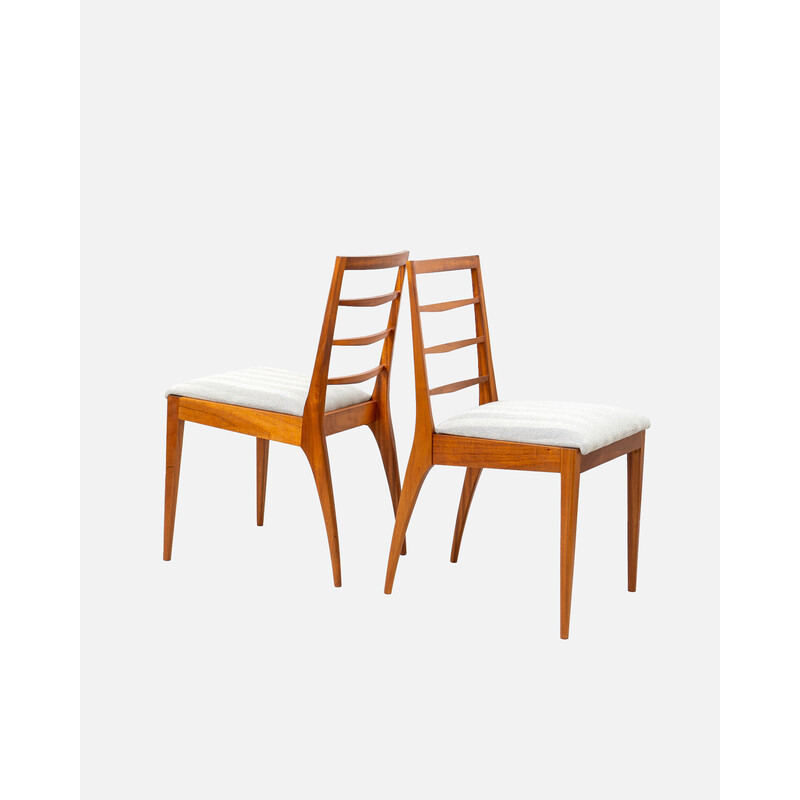 Pair of vintage Dunvegan teak dining chairs by Tom Robertson for A.H. Mcintosh and Co., 1960
