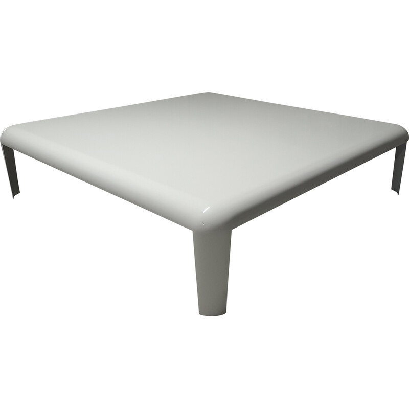 Vintage Ferro folded and welded sheet metal coffee table by Piero Lissoni for Porro