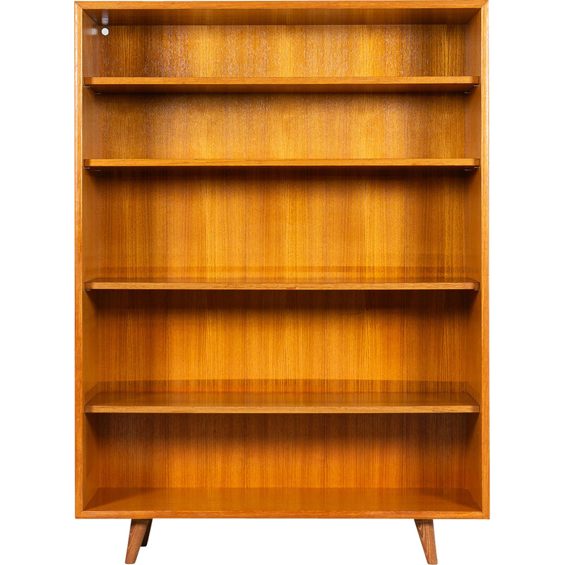 Vintage high shelf in teak veneer and beech, Germany 1950