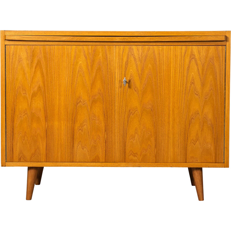 Vintage Bauhaus sideboard in teak and elm veneer by Franz Ehrlich for VEB Deutsche Werkstätten Hellerau, Germany 1950