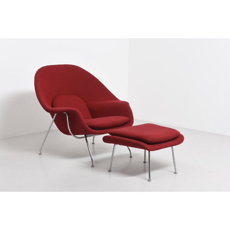 'Womb Chair' avec ottoman de Eero Saarinen pour Knoll International - 1960