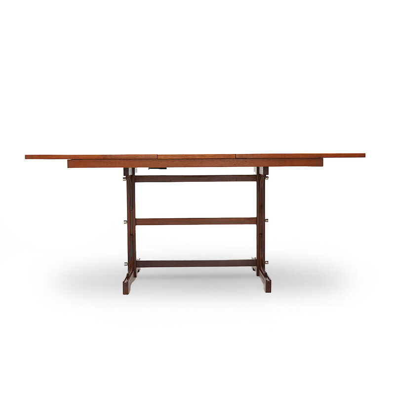 Table vintage extensible en bois massif de Guido Faleschini pour Fratelli Proserpio, 1960