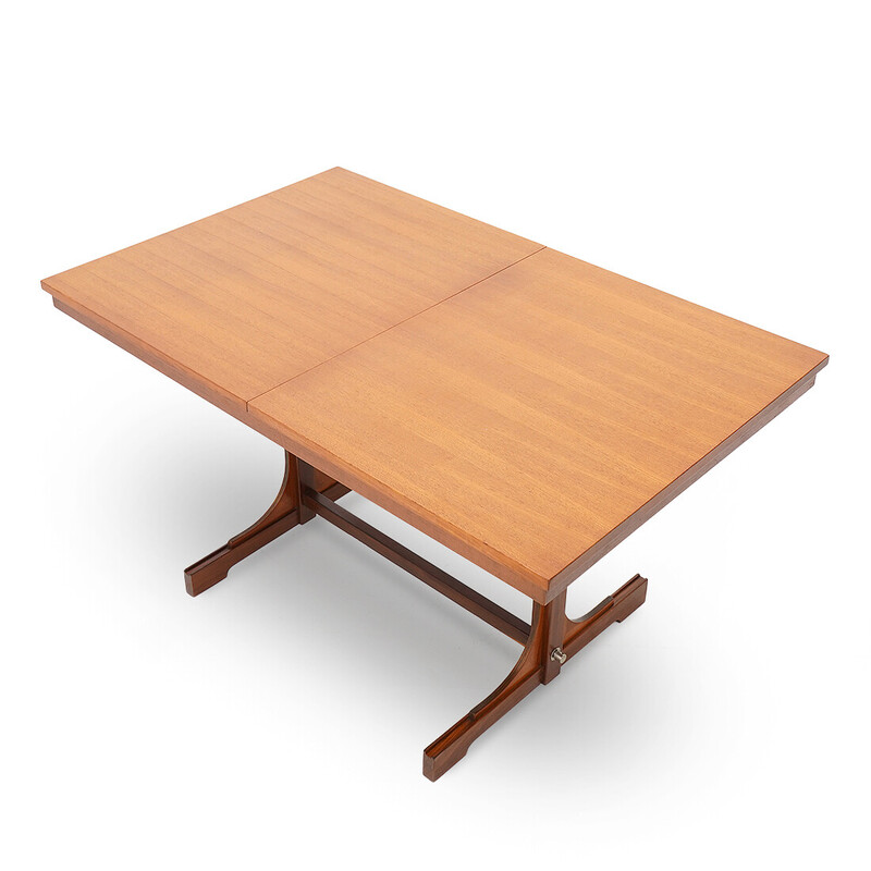 Table vintage extensible en bois massif de Guido Faleschini pour Fratelli Proserpio, 1960