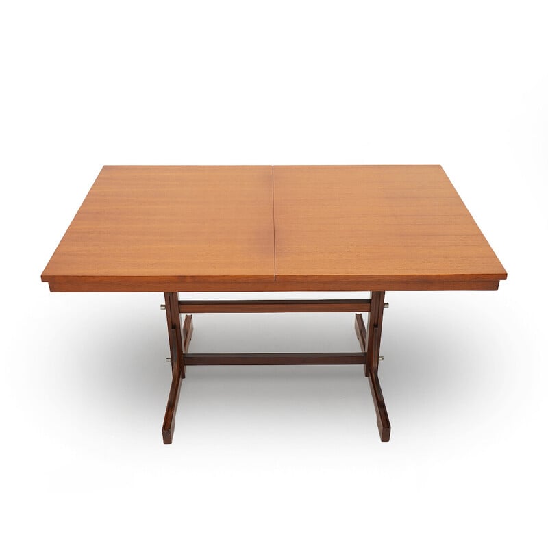 Vintage extendable solid wood table by Guido Faleschini for Fratelli Proserpio, 1960