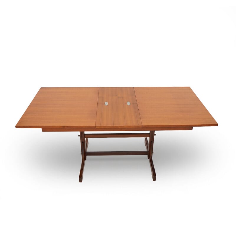 Table vintage extensible en bois massif de Guido Faleschini pour Fratelli Proserpio, 1960