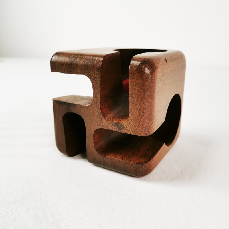 Vintage teak pipe stands, Sweden 1960