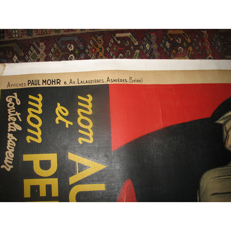 Affiche publicitaire vintage "j'ai deux amours !" par Paul Mohr, 1946