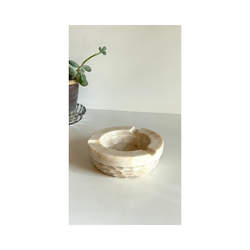 Vintage solid marble ashtray