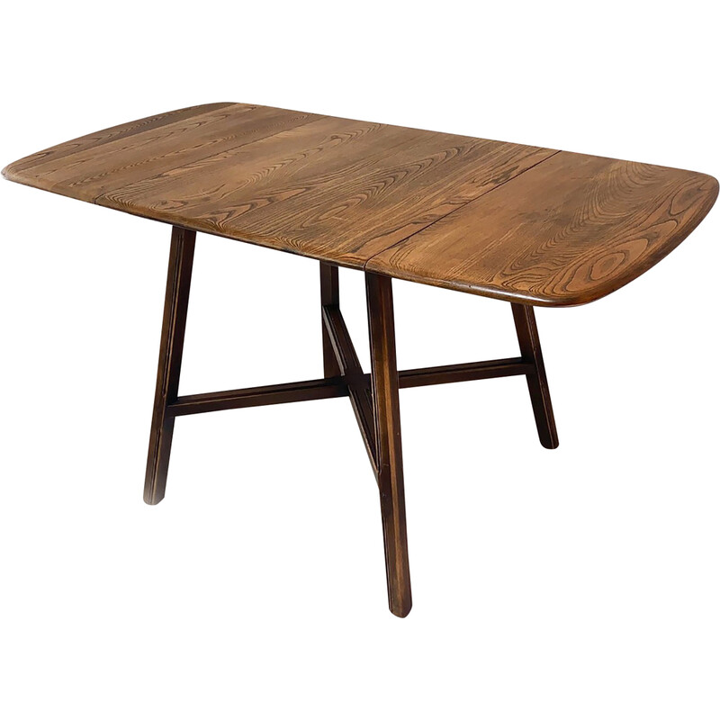 Table à abattants vintage en hêtre massif par Lucian R Ercolani pour, 1960