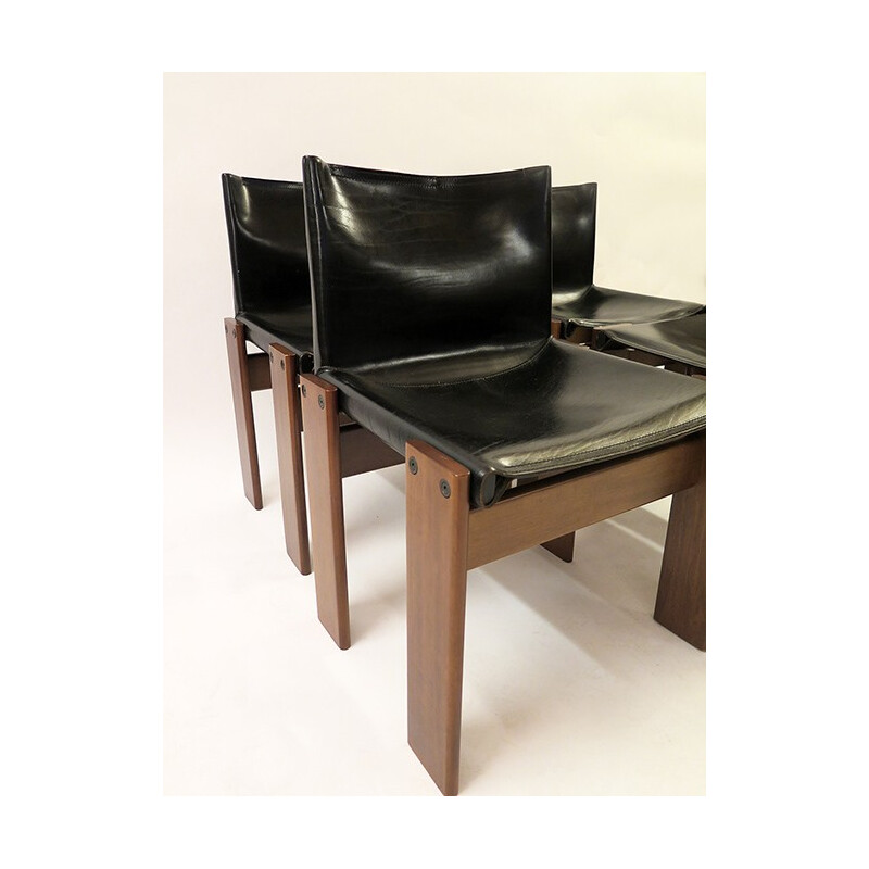 Set of 4 "Monk" chairs, Tobia and Afra SCARPA - 1970s