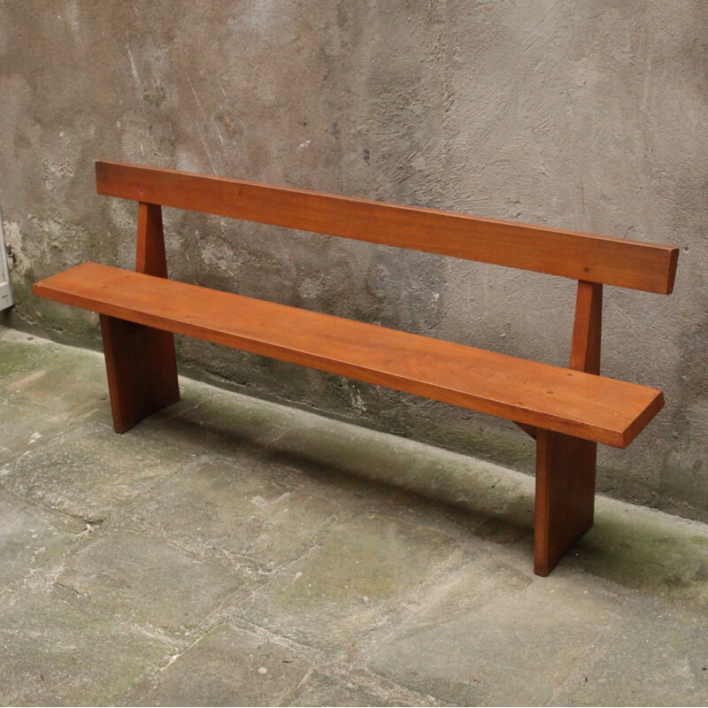 Vintage elm bench