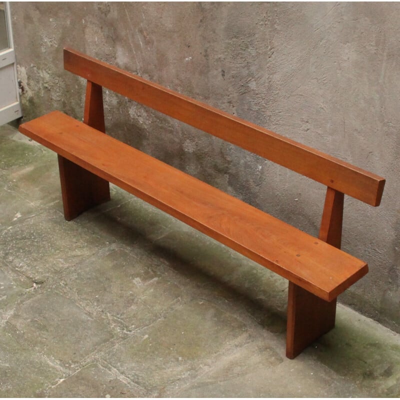 Vintage elm bench