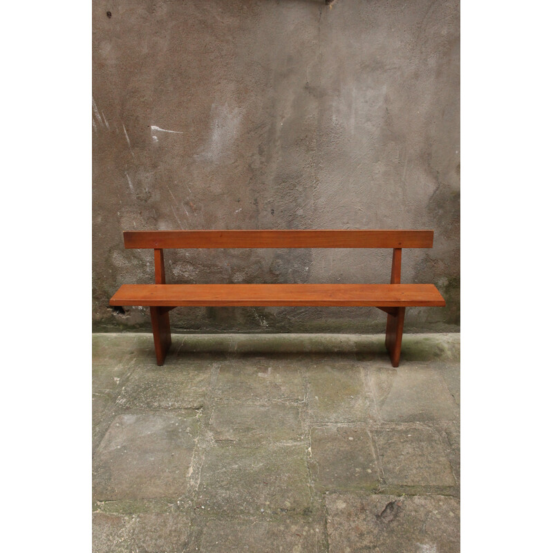 Banc vintage en orme