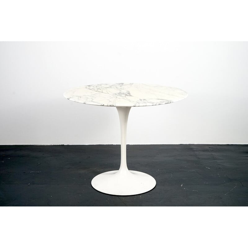 Table à repas vintage en marbre par Eero Saarinen pour Knoll International, Allemagne 1969