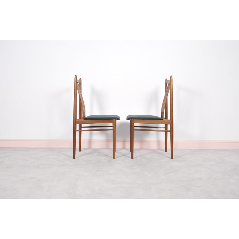 Paire de chaises en teck scandinaves vintage - 1960