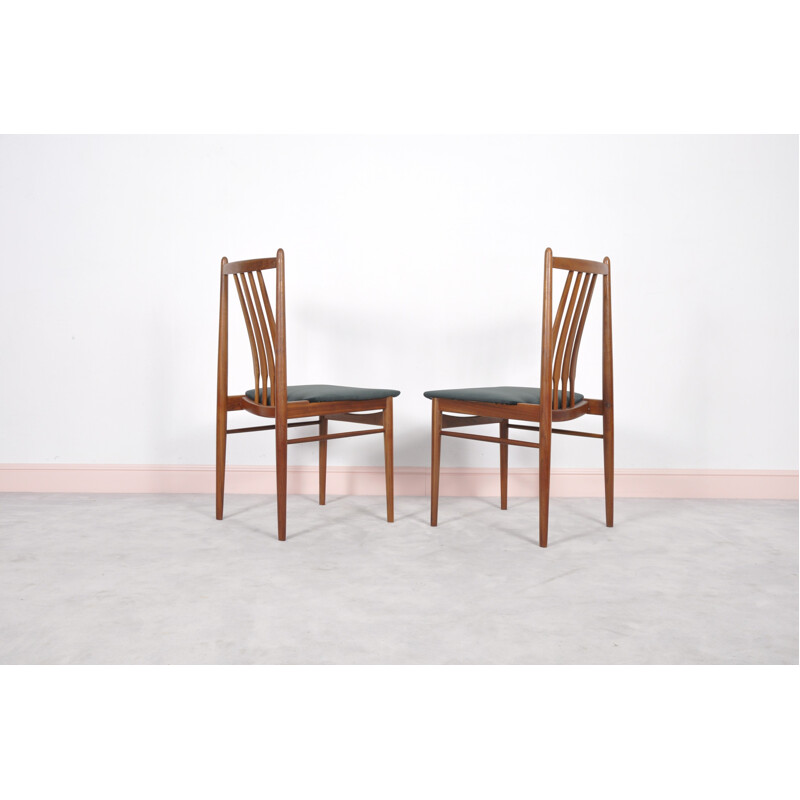 Pair of mid-Century scandinavian teak chair - 1960s