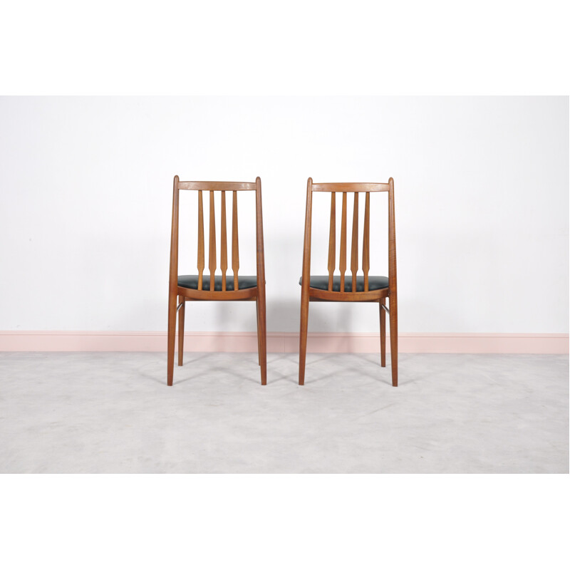 Pair of mid-Century scandinavian teak chair - 1960s