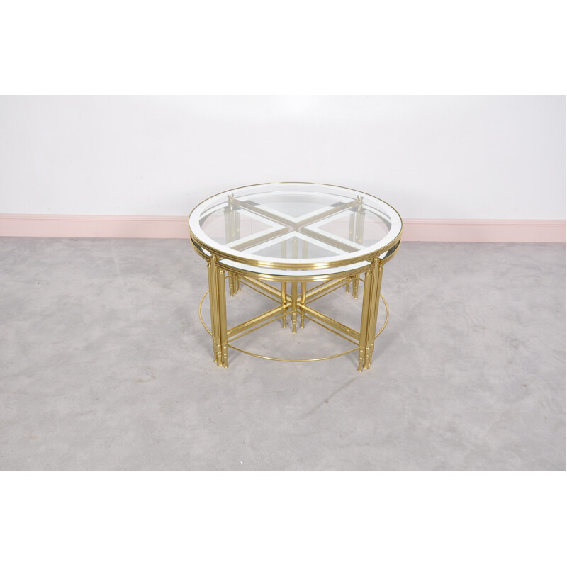 Five-Piece Hollywood Regency Cocktail Table by Maison Jansen - 1960s