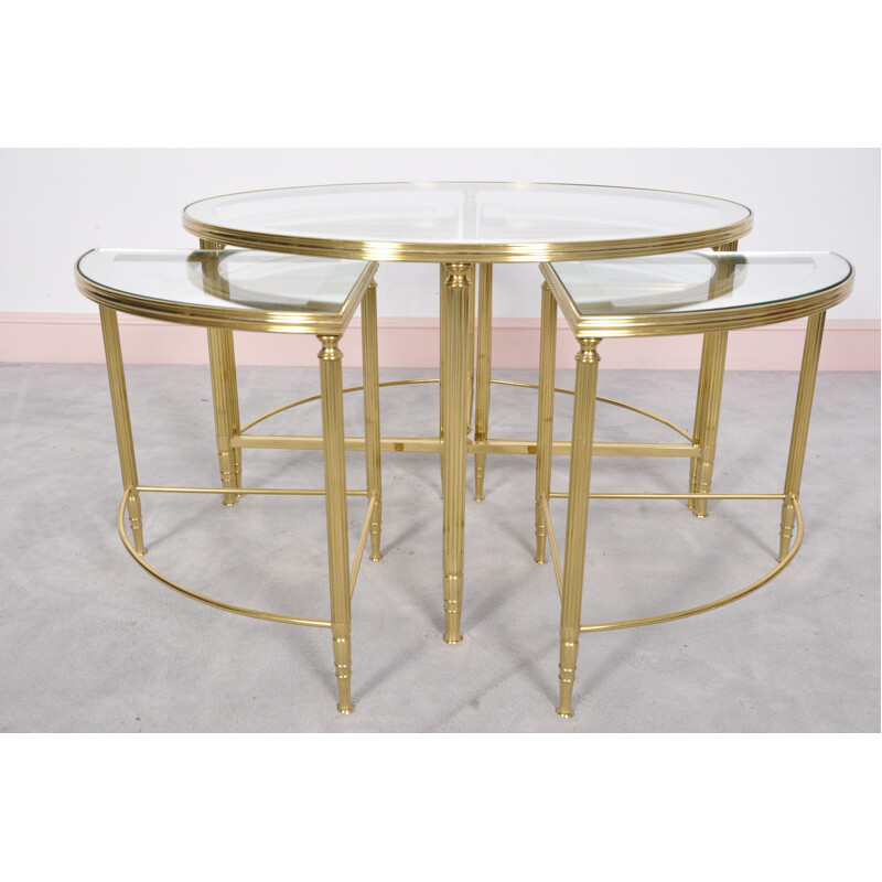 Five-Piece Hollywood Regency Cocktail Table by Maison Jansen - 1960s