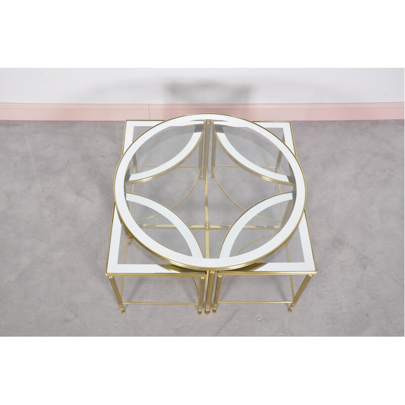 Five-Piece Hollywood Regency Cocktail Table by Maison Jansen - 1960s