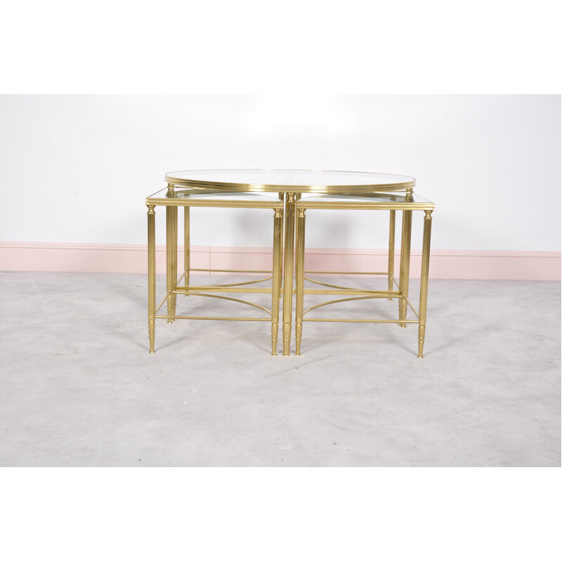 Five-Piece Hollywood Regency Cocktail Table by Maison Jansen - 1960s