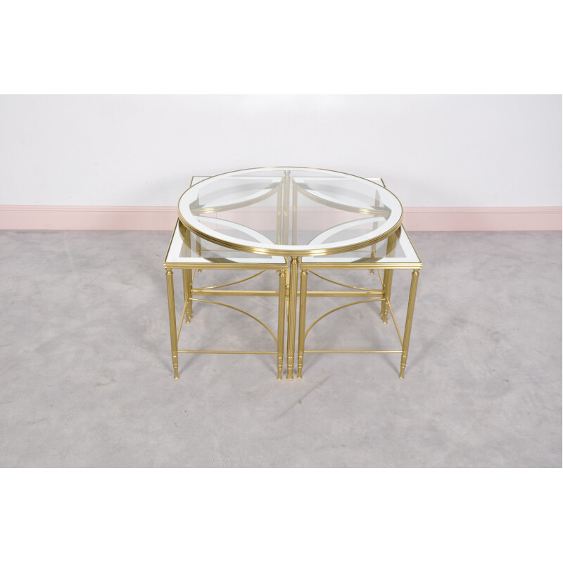 Table coktail Hollywood Regency par Maison Jansen - 1960