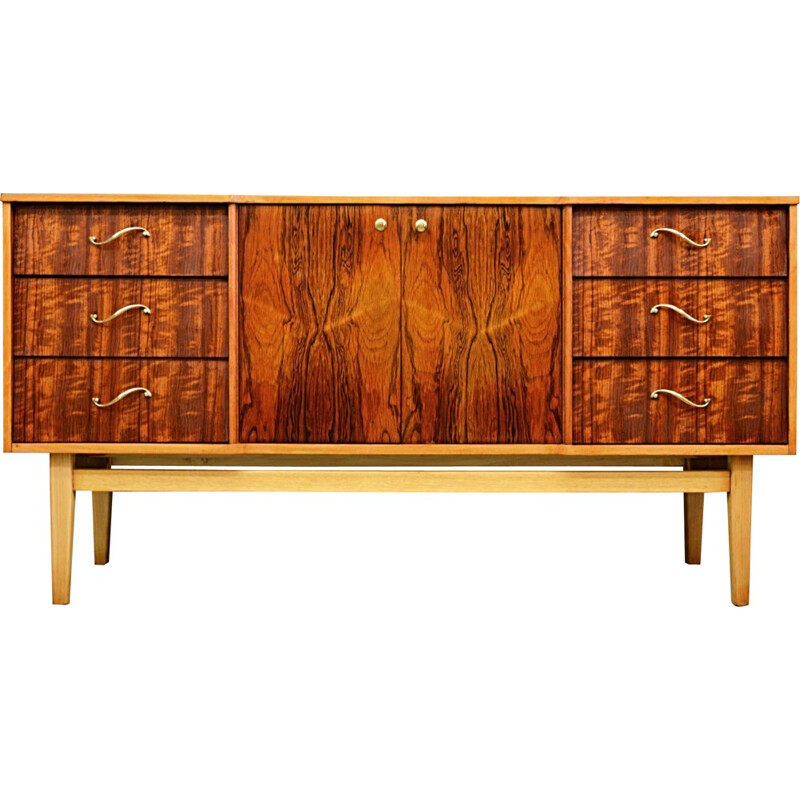 Mid-Century rosewood and metal sideboard -  1960s 