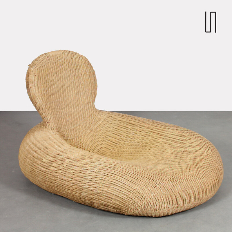 Vintage Storvik rattan armchair by Carl Ojerstam for Ikea, Sweden 2000