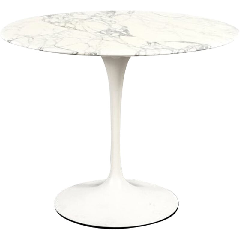 Table à repas vintage en marbre par Eero Saarinen pour Knoll International, Allemagne 1969