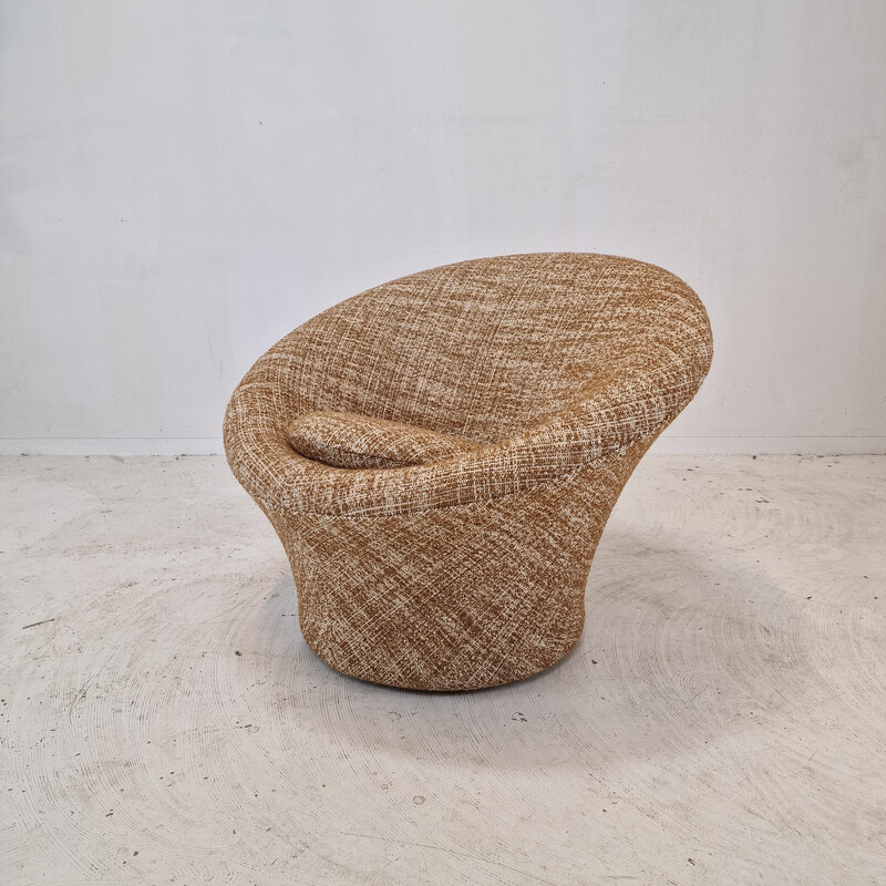 Cadeira de braços vintage em lã de cogumelo de Pierre Paulin para Artifort, 1980