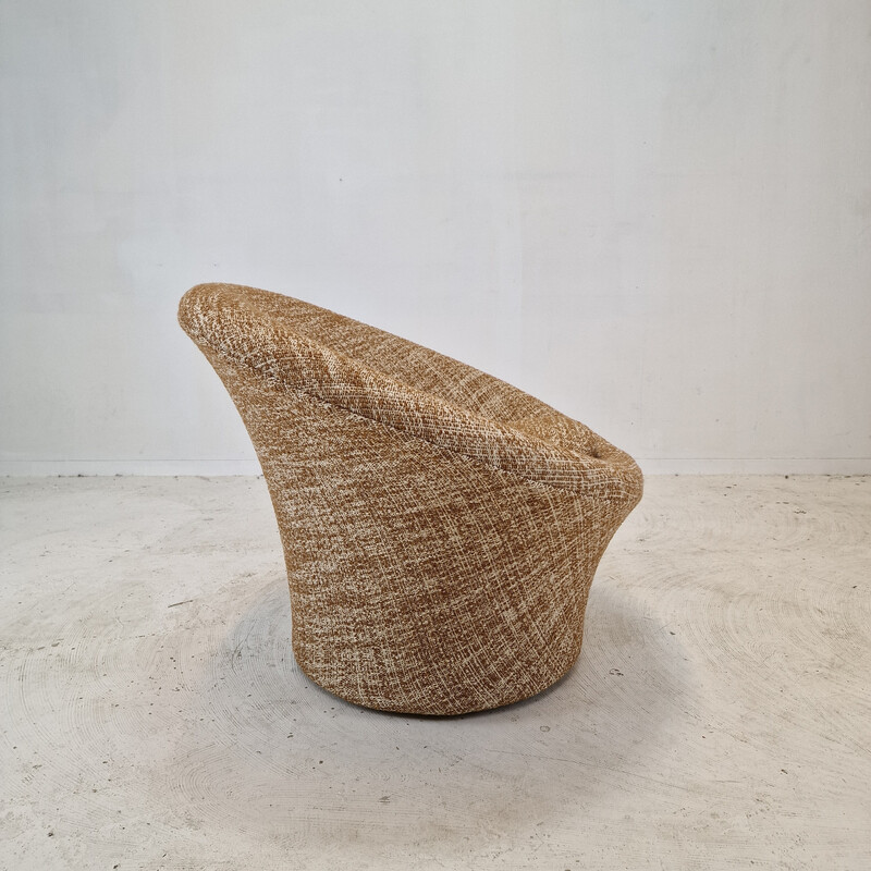 Vintage mushroom wool armchair by Pierre Paulin for Artifort, 1980